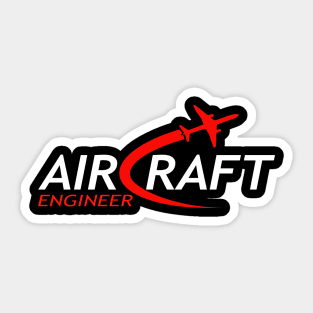 aircraft engineer aerospace engineering funny idea Sticker